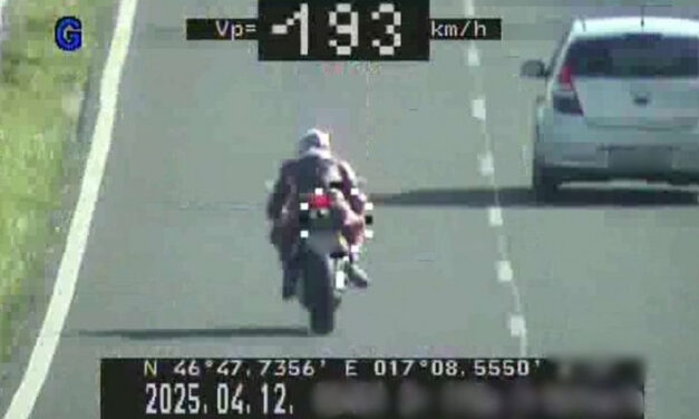 „Meglőtték” a száguldó motorost a zalai rendőrök, kipontozták alaposan