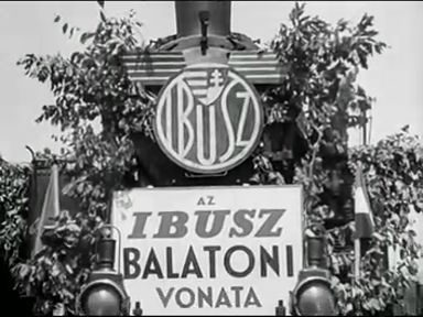 Felvirágozott vonat futott be a Balatonhoz, videón a nagy népünnepély (videó)