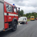 Óriási füst borította be az autót a Bakonyban, egy kismamát a mentők vittek el