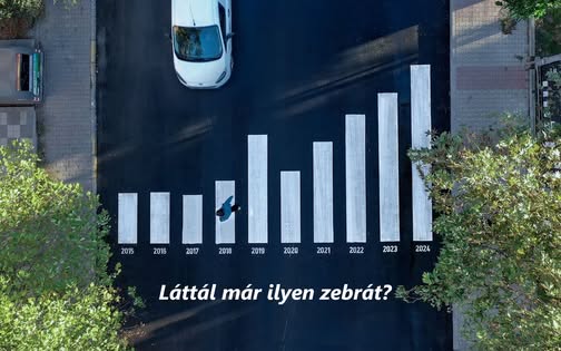 Ilyen zebrát valószínűleg még sosem látott az utakon
