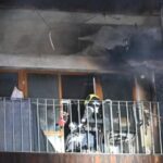 Kigyulladt egy erkély a Nánási úton, egy kutyát mentettek ki a lakásból