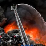 150 köbméter szemét égett hatalmas füsttel Soroksáron, egy hulladékfeldolgozóban