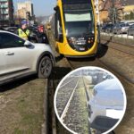 65 ezer forintjába került a sofőrnek a figyelmetlenség: egy órán át nem járt miatta a villamos