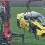 Csúnya balesetet szenvedett egy sportautó a 82-es főúton (+ helyszíni fotók)