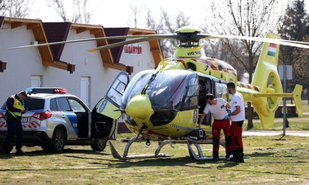 Mentőhelikopter érkezett Kiskunhalasra, de a férfi életét már nem tudták megmenteni