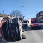 Mentőautó ütközött személygépkocsival