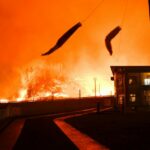 Pokoli fotók a Japánban tomboló tűzvészről