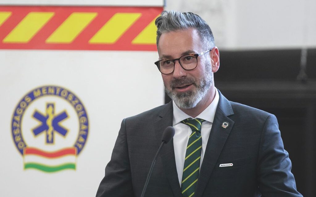 Dr. Csató Gábor főigazgató bajtárs Nemzeti Színházban elmondott beszéde a Mentők Napja alkalmából szervezett ünnepségen