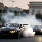 Rendőrautóból néztük, ahogy driftelnek a Lánchídon