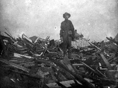 Több mint 8 ezer ember meghalt, és szinte teljesen elpusztult egy egész város az 1900-es Galveston-hurrikán következtében