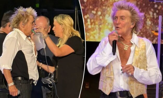 Nem bírta a tempót Rod Stewart, majdnem összeesett a színpadon