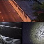 Betondarabot dobtak az útra Győrben, egy autót is eltaláltak – fotók