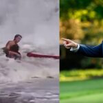 Videón, ahogy a 16 éves újonc vízimentő a tomboló óceánból menti ki a 10 éves kisfiút – Donald Trump ki is tünteti