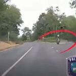 Rendőrautó előtt hibázott óriásit egy magyar motoros
