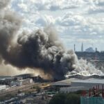 Hatalmas tűz Londonban – videó