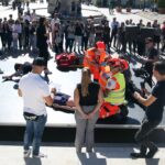 Mentők lepték el Pécs belvárosát – végül a horvátok kerekedtek felül (GALÉRIA)
