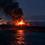 Lángokban áll egy szupertanker a Hormuzi-szorosban, kétmillió hordó tűnik el épp a semmibe, az olaj ára az egekben – Ezt az egész világ megérzi!